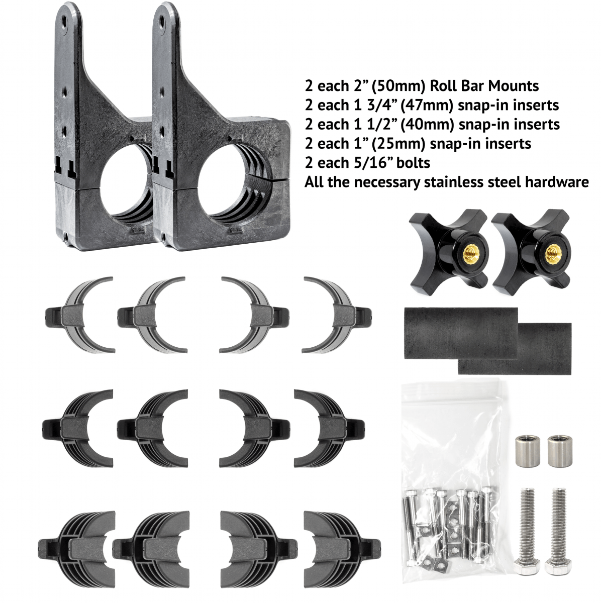 Roll Bar Mount for Hi-Lift Jacks Quick Fist Clamps parts