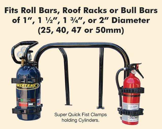 Roll Bar Tool Mounts Quick Fist Clamps display