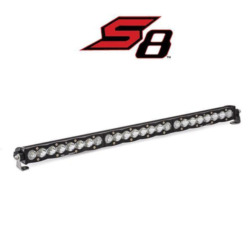 S8 Series LED Light Bar Lighting Baja Designs 30" Clear Spot Display 