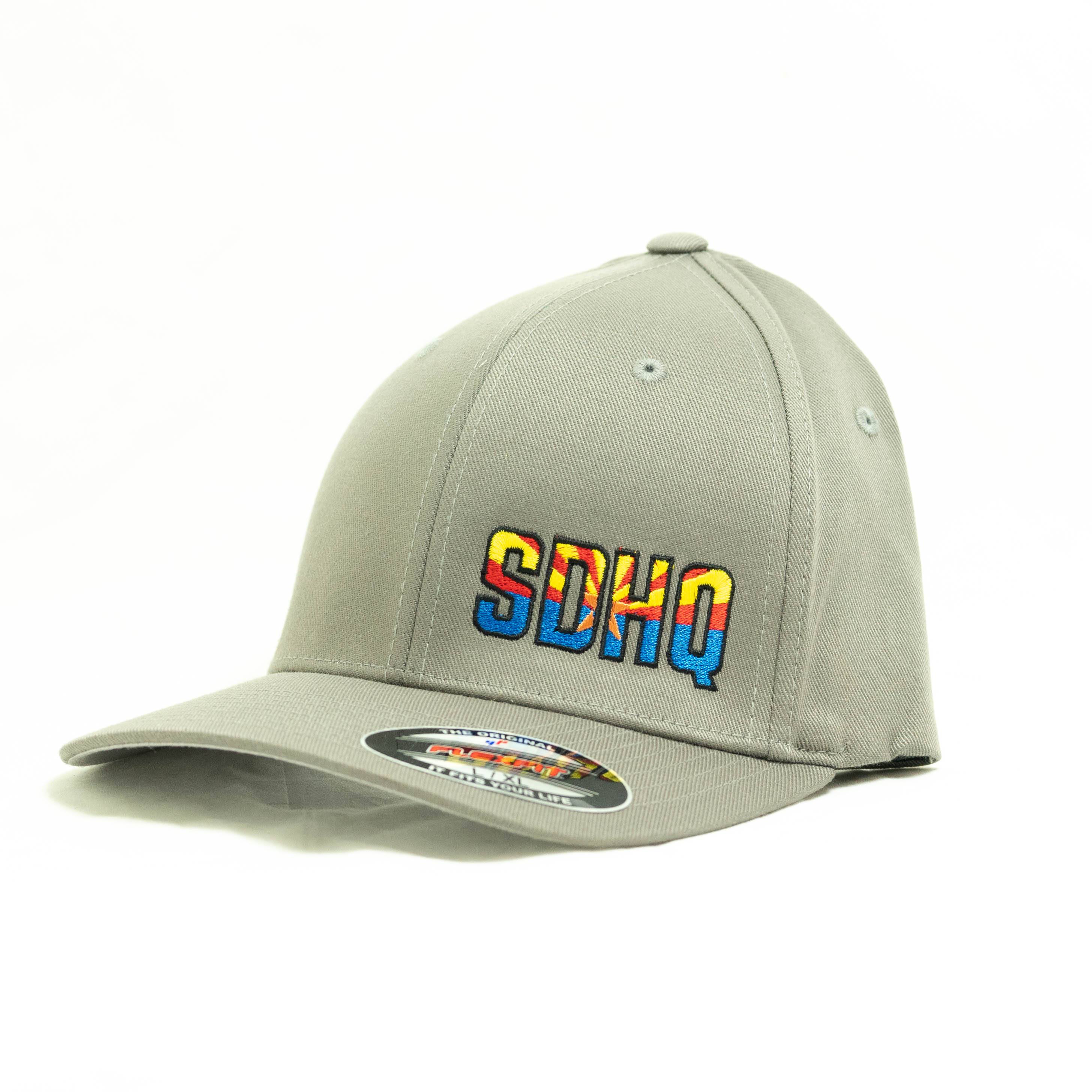 SDHQ Arizona Gray Flex Fit Hat Apparel SDHQ Off Road