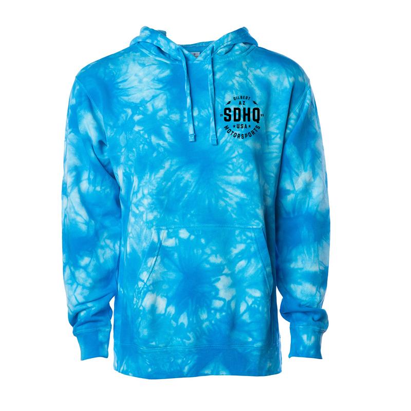 SDHQ Motorsports Blue Tie-Dye Sweatshirt Apparel SDHQ Off Road