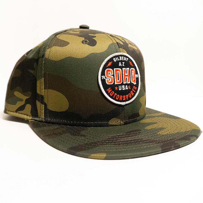 SDHQ Motorsports Camo Snapback Hat Apparel SDHQ Off Road