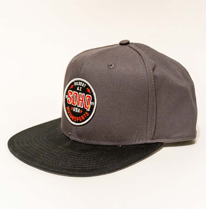 SDHQ Motorsports Gray Snapback Hat Apparel SDHQ Off Road