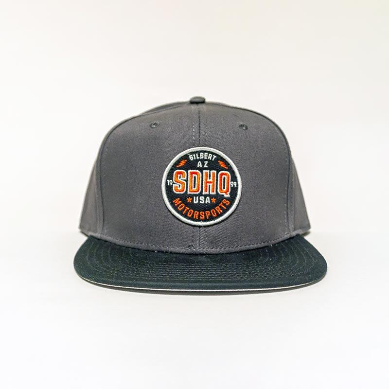 SDHQ Motorsports Gray Snapback Hat Apparel SDHQ Off Road