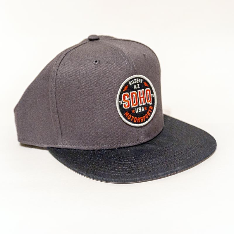 SDHQ Motorsports Gray Snapback Hat Apparel SDHQ Off Road