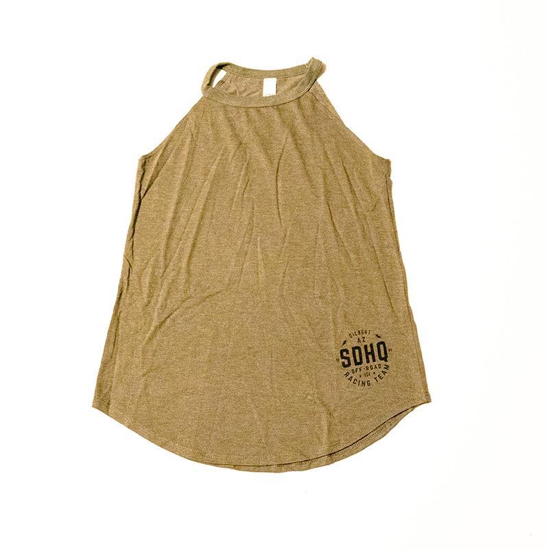 SDHQ Race Ream Women's Rocker Tank-OD Green Apparel SDHQ Off Road 