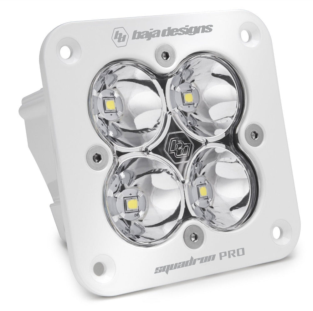 Squadron Pro Series Flush Mount LED Lighting Baja Designs White Clear Spot Display 