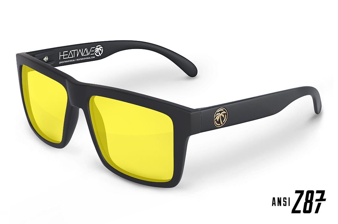 Vise Series Z87 Sunglasses-HI-VIS Yellow Lens Heatwave 